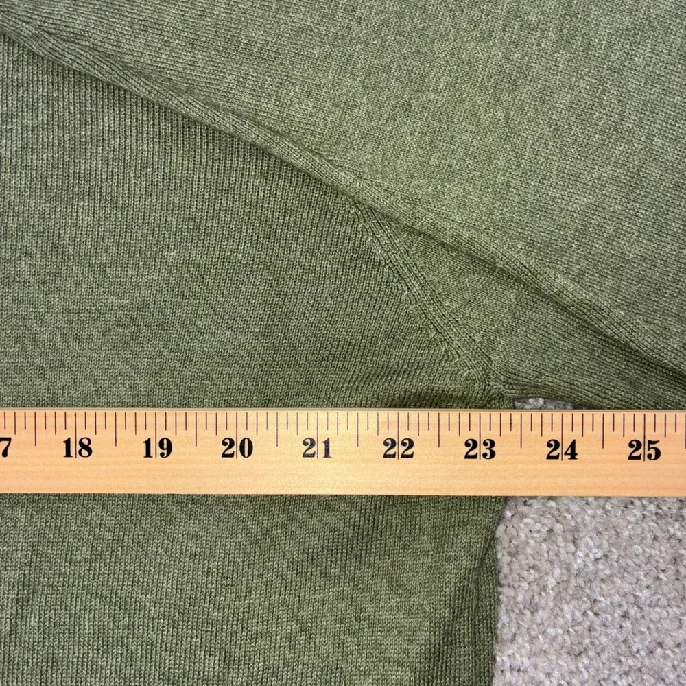 14th & Union Sweater Mens XL Green Cotton Cashmere Crewneck Long Sleeve HOL21